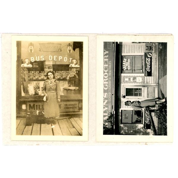 (2) 2.5 x 3.5” Vintage Photos.  Possibly taken in Saskatoon, Sask.