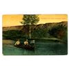 Image 1 : 1910 Post Card – “Canoeing on Swift Current Creek” Sask.
