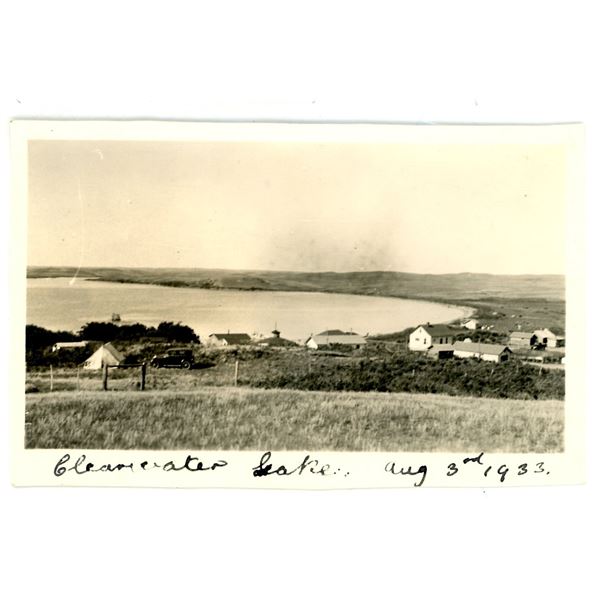 Photo of Clearwater Lake, Sask.  Aug 3rd, 1933