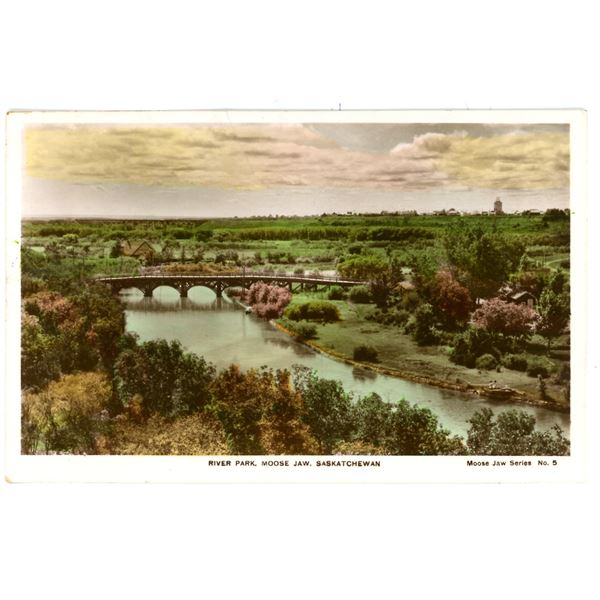 Vintage Post Card – “River Park, Moose Jaw, Saskatchewan”