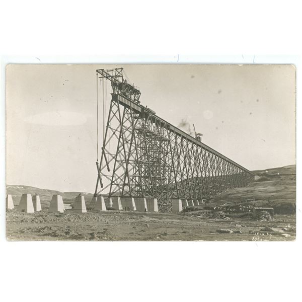 Early 1900’s RPPC – Battle River Bridge