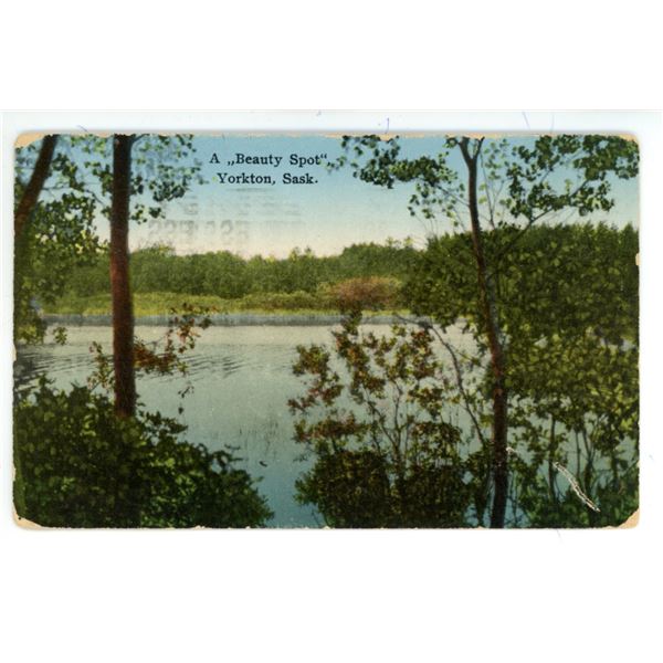 1929 Post Card - “A ‘Beauty Spot’, Yorkton, Sask.”