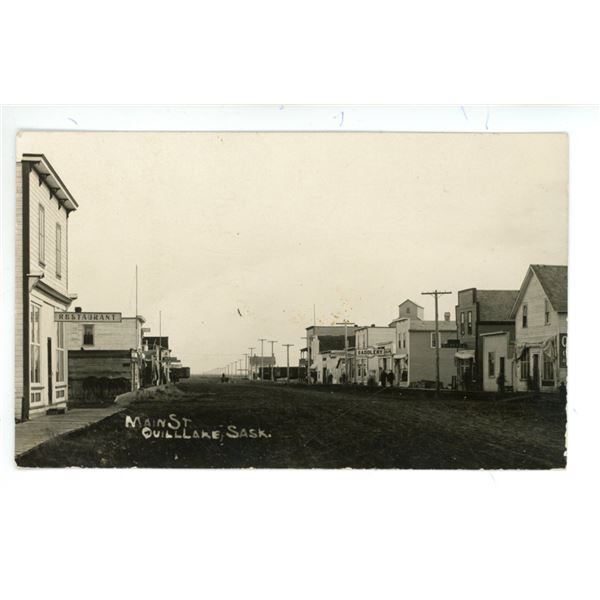 Early 1900’s RPPC – “Main St., Quill Lake, Sask.”