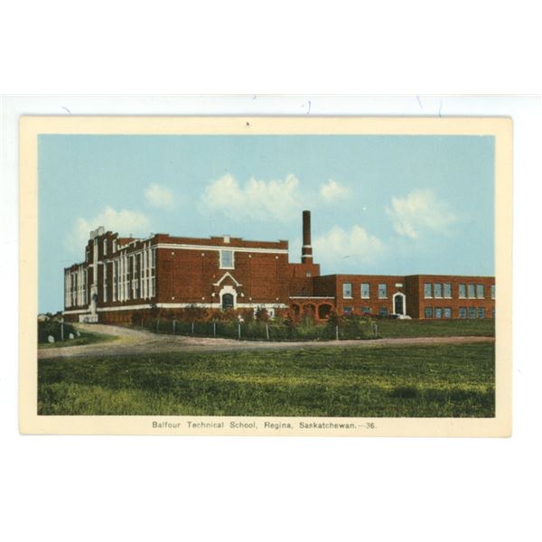 Post Card marked July 11th, 1944 – “Balfour Technical School, Regina, Saskatchewan