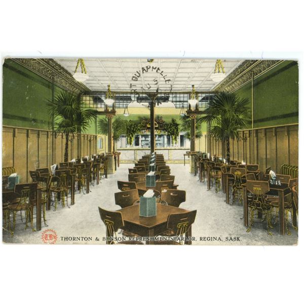 1920 Vintage Post Card – “Thorton & Benson Refreshment Parlor.  Regina, Sask.[x=#8