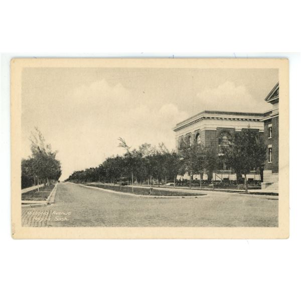 Vintage Post Card – “Victoria Avenue, Regina, Sask.”