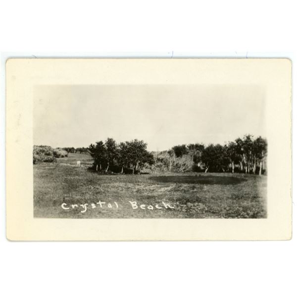 1934 RPPC – “Crystal Beach”, Sask.  Posted.