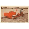 Image 1 : 1948 Post Card w/ Picture of Crop Harvester and NBC advert for “The National Farm and Home 