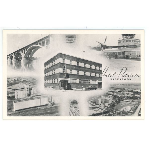 Vintage Post Card – “Hotel Patricia, Saskatoon”, Sask.