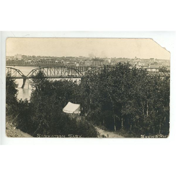 1912 RPPC – Traffic Bridge.  “Saskatoon, Sask”