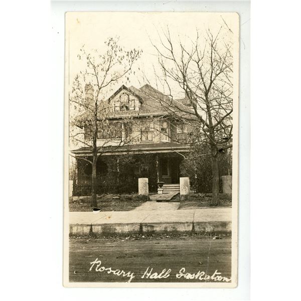 Vintage RPPC – “Rosary Hall.  Saskatoon”, Sask.