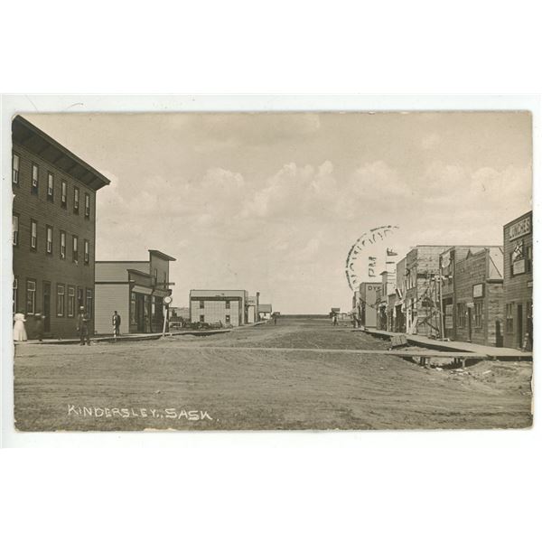 Early 1900’s RPPC – “Kindersley, Sask.”  Posted.