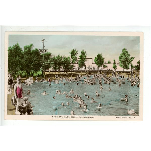 Vintage Post Card - “In Wascana Park, Regina, Saskatchewan”