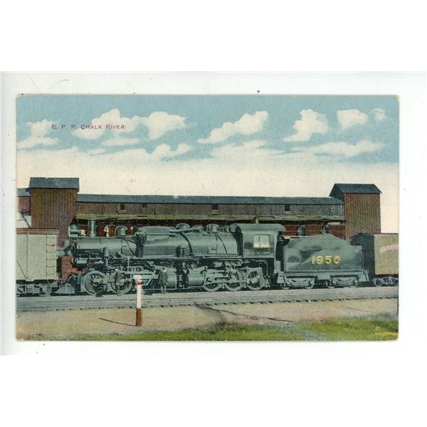Vintage Post Card – “C.P.R. Chalk River” Ontario.  Posted.