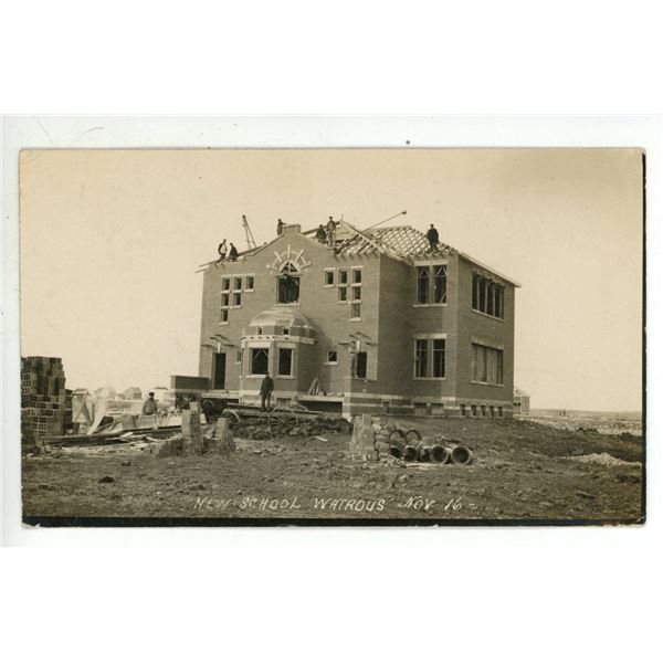Unique RPPC, Message on back written in Morse Code.  Postmarked Watrous, Sask.  1909.