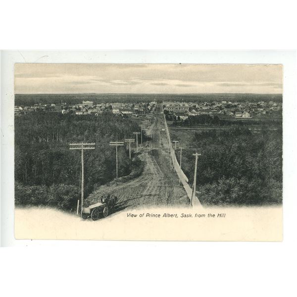 Vintage Post Card – “View of Prince Albert, Sask.  From the Hill”