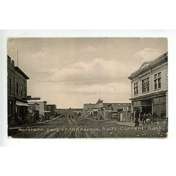 Early 1900’s Post Card – “Northern Part of 11th Avenue, Swift Current, Sa