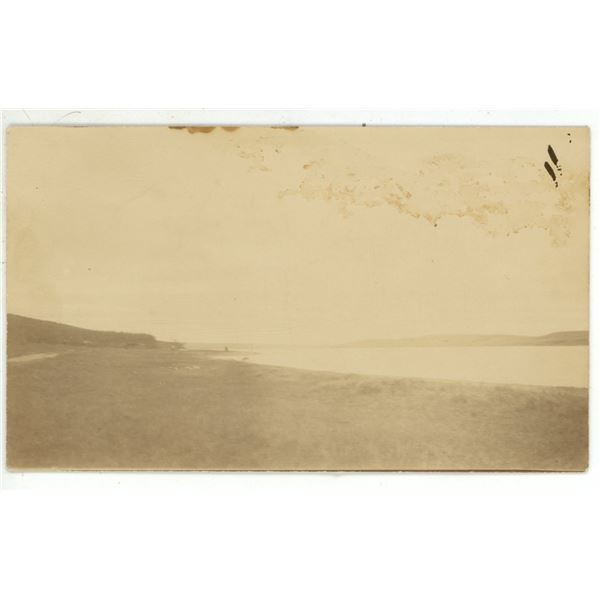 Vintage Post Card marked “Manitou Beach Lake from Young Beach”.  Sask.