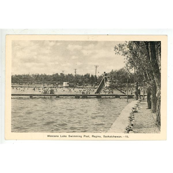 Vintage Post Card – “Wascana Lake Swimming Pool, Regina, Saskatchewan”.  
