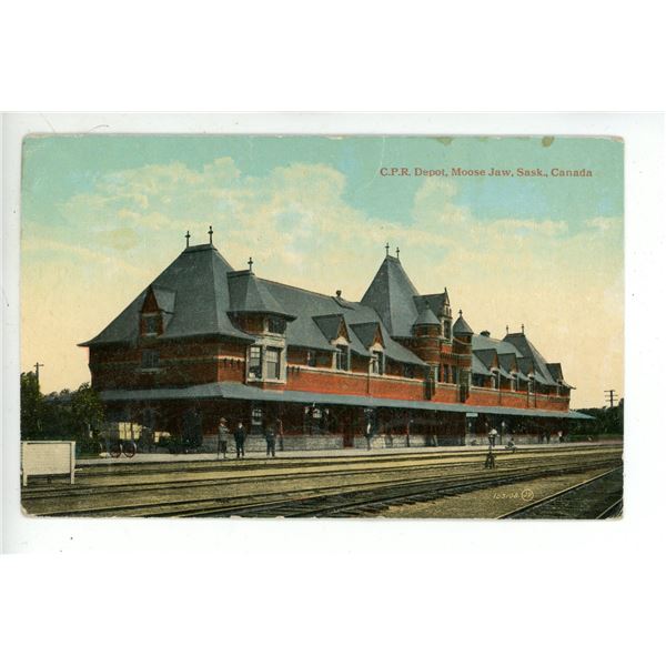 1917 Post Card – “C.P.R. Depot, Moose Jaw, Sask., Canada”