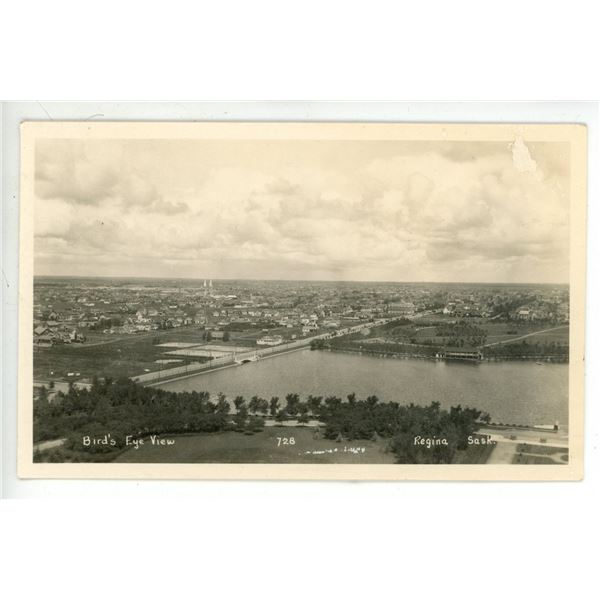Vintage RPPC – “Bird’s Eye View.  Regina, Sask.”