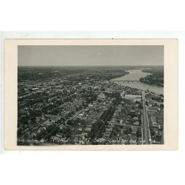 1954 RCCP – “City Looking West.  Prince Albert, Sask.”