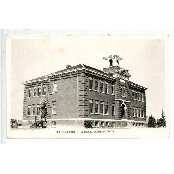 Vintage RCCP – “Wadena Public School.  Wadena, Sask.”