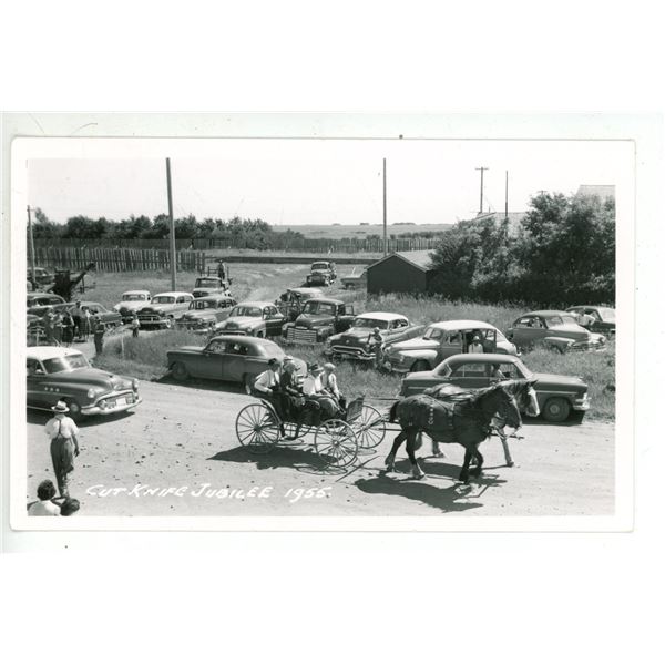 Vintage RPPC – “Cut Knife Jubilee, 1955”.  Sask.