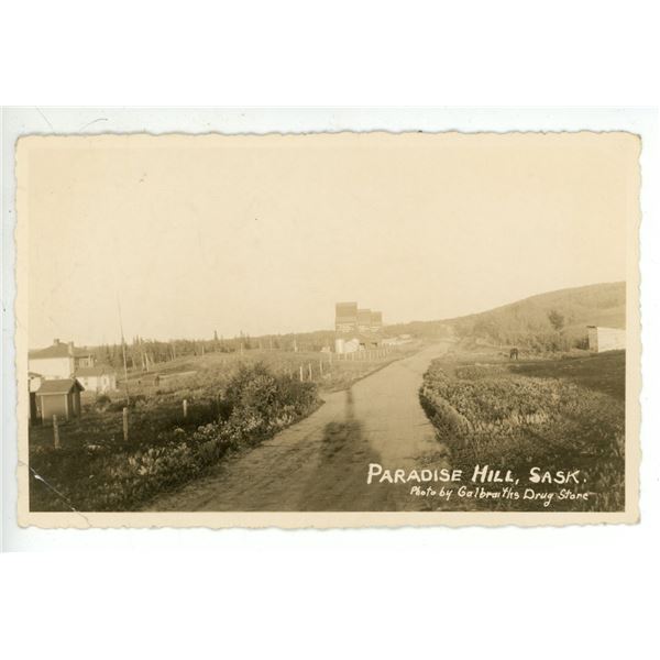 Vintage RPPC – “Paradise Hill, Sask.”