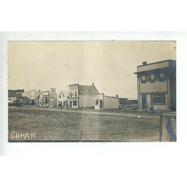 Early 1900’s RPPC – “Cupar”, Sask.  Posted.