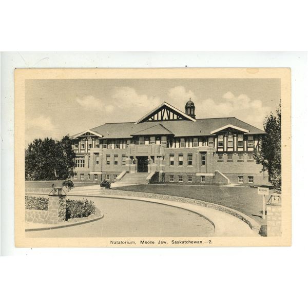 1941 Post Card – “Natatorium, Moose Jaw, Saskatchewan.”  Posted.