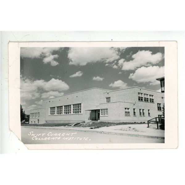 1950 RPPC – “Swift Current Collegiate Institute.”  Sask.