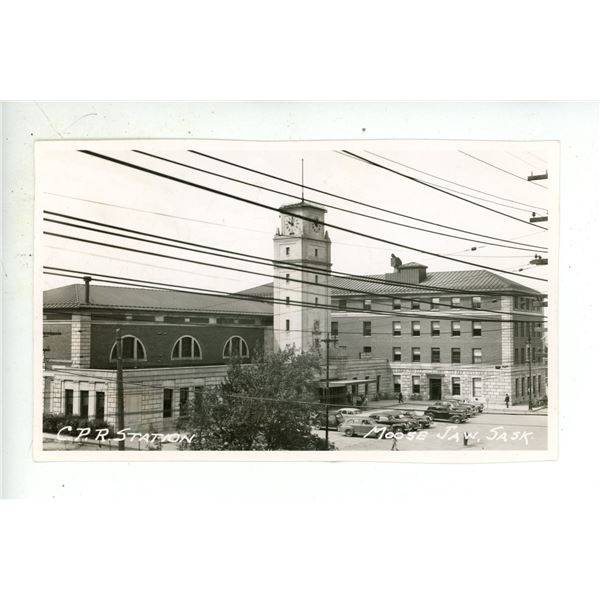 1945 RCCP – “C.P.R. Station.  Moose Jaw, Sask.”