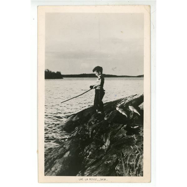 1951 RPPC – “Lac La Ronge, Sask.”  Posted.