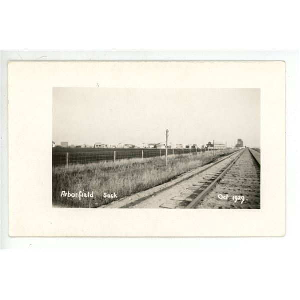 Vintage RPPC – “Arborfield, Sask.  Oct. 1929”