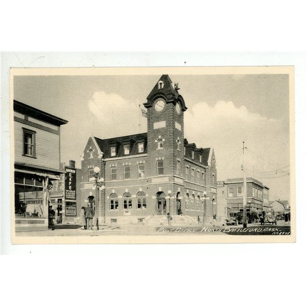 Vintage Post Card – “Post Office.  North Battleford, Sask.”