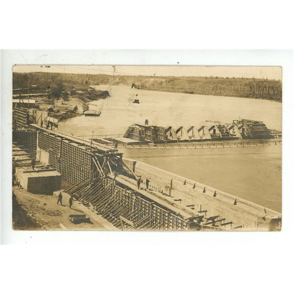 1913 Post Card - La Colle Falls Hydro Dam.  North of PA