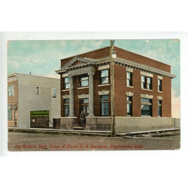 1913 Post Card – “The Northern Bank … Lloydminster, Sask.”