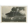 Image 1 : RPPC Depicting 1909 Hanlan’s Point Baseball Stadium Fire in Toronto, ON.  Postmarked 1917 R
