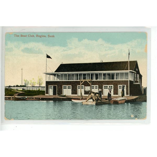 1917 Post Card – “The Boat Club, Regina, Sask.”