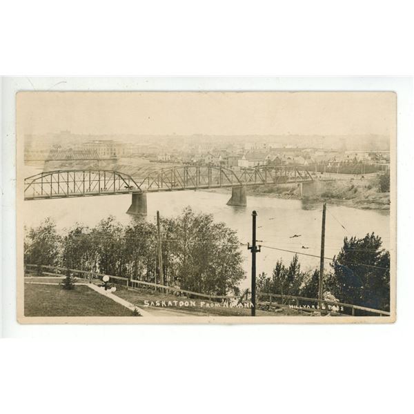 1918 RPPC – “Saskatoon from Nutana”.  Sask.