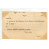 Image 2 : Vintage Post Card – Blank Invitation to Directors Meeting at Regina, Sask. Victoria Hospita
