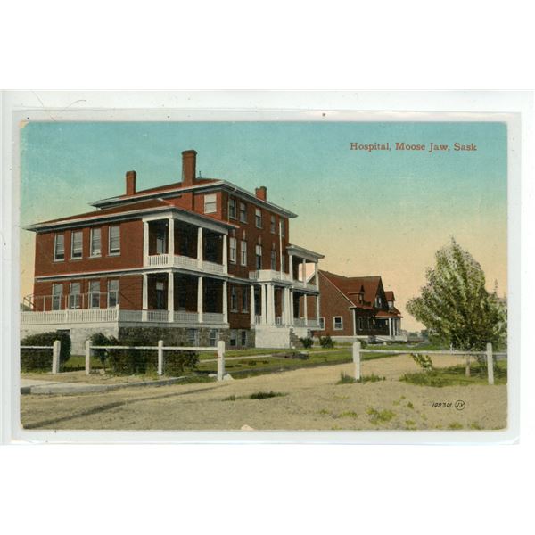 1914 Post Card – “Hospital, Moose Jaw, Sask”