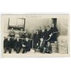 Image 1 : Vintage RPPC – Group photo, one person marked “H.E. Sampson”.