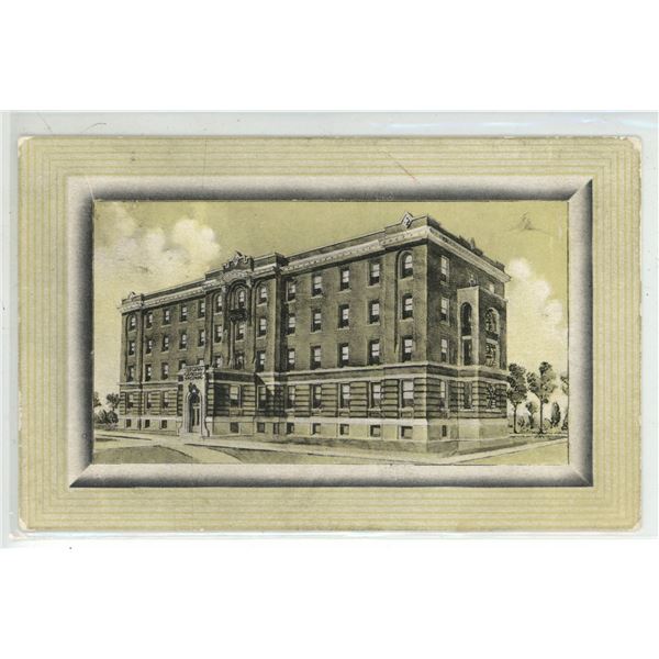 1917 Post Card – “City Hospital, Regina, Sask.”