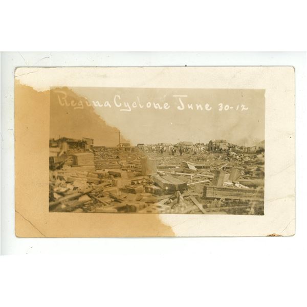 1912 RPPC – “Regina Cyclone.  June 30 – 12”
