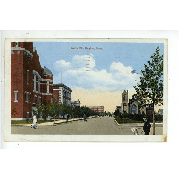 1913 Post Card – “Lorne St., Regina, Sask.”