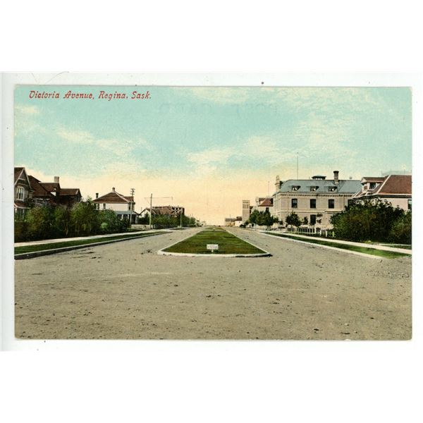 Vintage Post Card – “Victoria Avenue, Regina, Sask.”