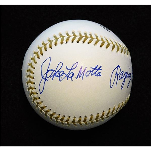 Jake LaMotta Raging Bull Signed Gold Glove Baseball