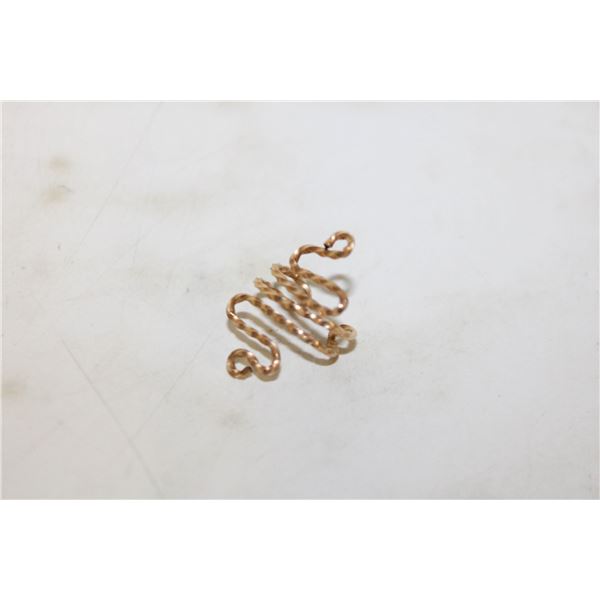 TWISTED SNAKE STYLE TOE RING